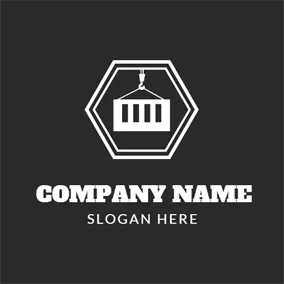 Storage Logo Hexagon Collection Box logo design