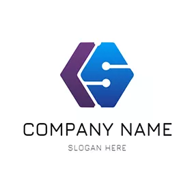 Sc Logo Hexagon Structure and Letter C S logo design