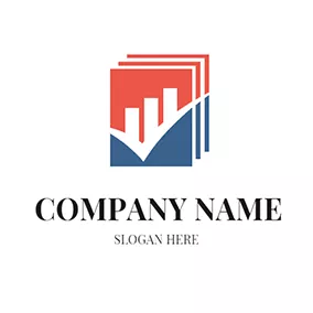 Check Logo Histogram Book Check Accounting logo design