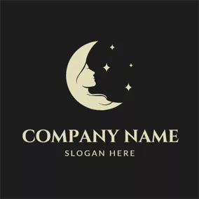 Virgo Logo Holy Virgo Nymph and Star logo design