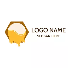 Honeycomb Logo Honey and Honeycomb logo design