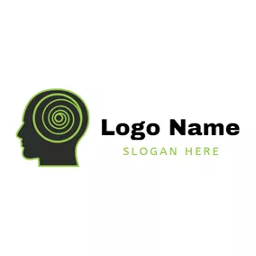 Tornado Logo Human Head and Hurricane logo design
