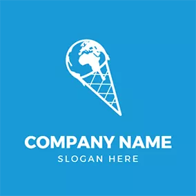 Environment & Green Logo Ice Cream Earth Global Warming logo design