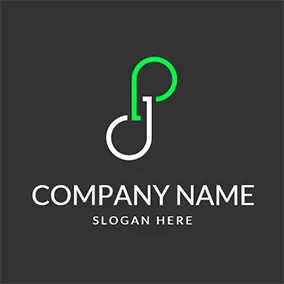 Sp Logo Infinite Simple Letter S P logo design