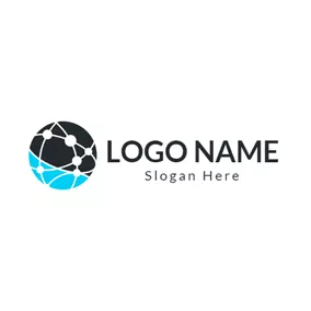 IT Logo Interlaced Circle and Line logo design