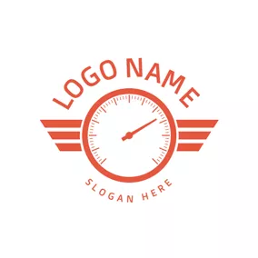 Scale Logo Jacinth and White Motorcycle Dial logo design