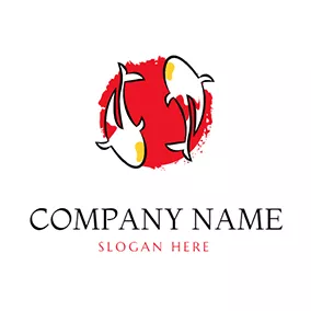 Koi Logo Koi Carps logo design