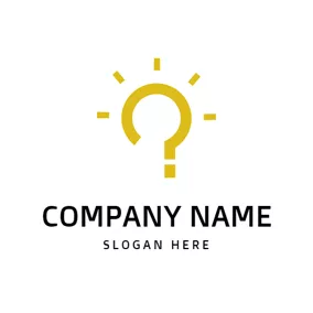 Question Mark Logo Light and Question Mark logo design