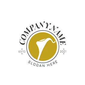 Lily Logo Lily In Circle Logo logo design