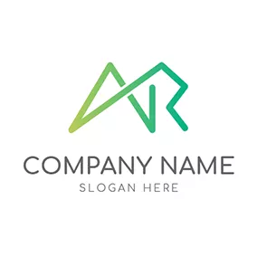 Ar Logo Line and Abstract Letter A R logo design