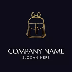 Backpack Logo Line Backpack Logo logo design