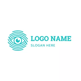 Health Logo Line Eye Health Retina logo design