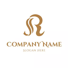 Sr Logo Line Mellow Fashion Letter S R logo design