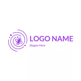 Planet Logo Line Twirl Planet Mercury logo design