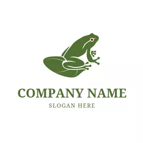 Foot Logo Lotus Leaf and Frog logo design
