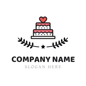 Bakery Logo Lovely Birthday Cake logo design