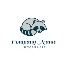 Raccoon Logo Lovely Raccoon Icon logo design