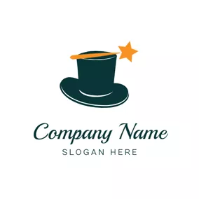 Logótipo Magia Magic Stick and Magic Hat logo design