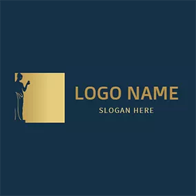 Construction Logo Marble Statue logo design