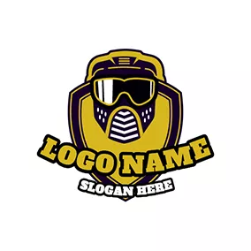 Protection Logo Mask and Shield logo design