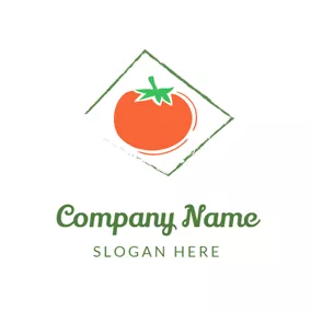 Food & Drink Logo Mature Red Tomato logo design