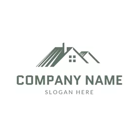 Roof Logo Minimal Roof and Window logo design