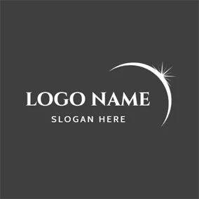 Eclipse Logo Minimalist Shining Eclipse logo design