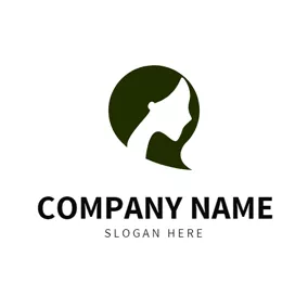 Hair Logo Mode and Short Hair logo design