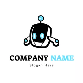 機器人logo Modern Robot Icon logo design