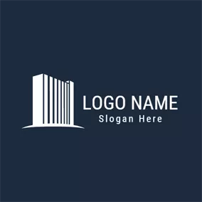Construction Logo Modern Seaside Hotel logo design