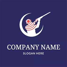 ターゲットロゴ Moon Target Shooting Logo logo design