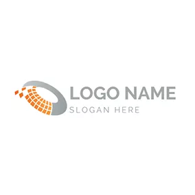 Portal Logo Mosaic Figure Circle Portal logo design
