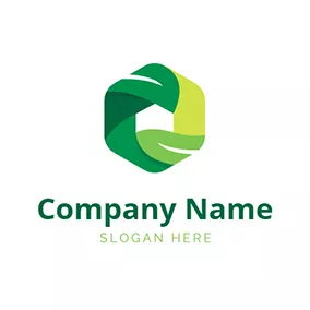 Nature Logo Nature Leaf Hexagon Habitat logo design
