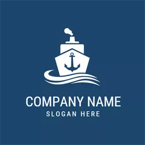Travel & Hotel Logo Oceangoing Supply Vessel logo design