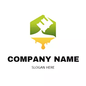 石油 Logo Oil Bucket and Oil Exploitation logo design