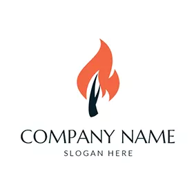 Orange Logo Orange and Black Tree logo design