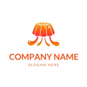 Berry Logo Orange Berry and Jelly logo design