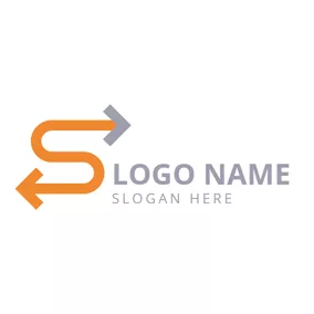 Letter Logo Orange Letter S logo design
