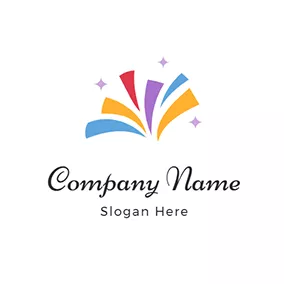 Reunion Logo Orange Ribbon and Star logo design