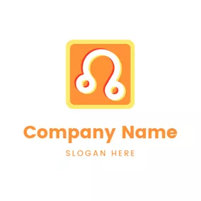 Orange Logo Orange Square and Leo Sign logo design