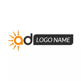 Business & Consulting Logo Orange Sun and Unique Letter logo design