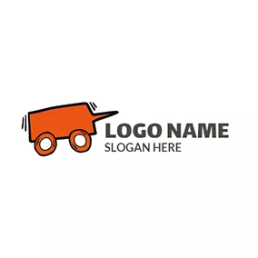 Rad Logo Orange Wheel and Vehicle logo design