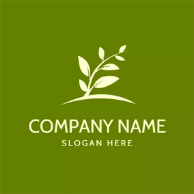 Agriculture Logo Organic Little Tree Icon logo design