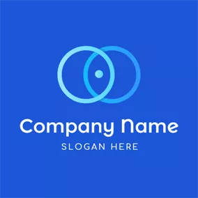 Dot Logo Overlapping Hollow Circle logo design