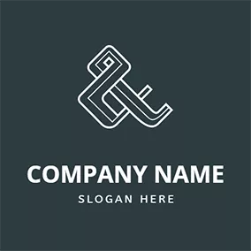 Ampersand Logo Overlay Stereoscopic Abstract Ampersand logo design