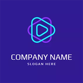 Ad Logo Overlay Triangle and Advertising logo design