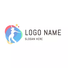 Logo De La Danse Overlaying Circle Dancer Zumba logo design