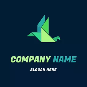 Non-profit Logo Paper Crane Icon logo design