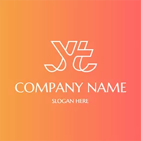 Yロゴ Paper Folding Line Letter Y T logo design