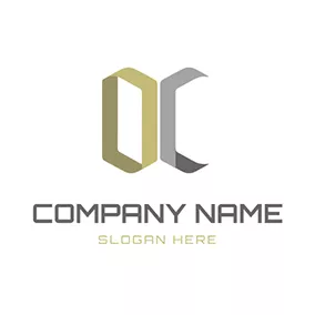 Dc Logo Paper Folding Stereoscopic Letter D C logo design